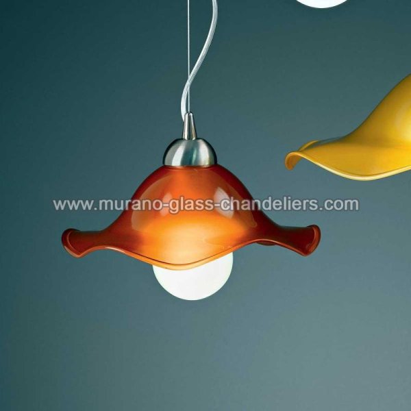 MURANO GLASS CHANDELIERSۥꥢͥ󥬥饹ڥȥ饤1MARILUNAסW380H80mm