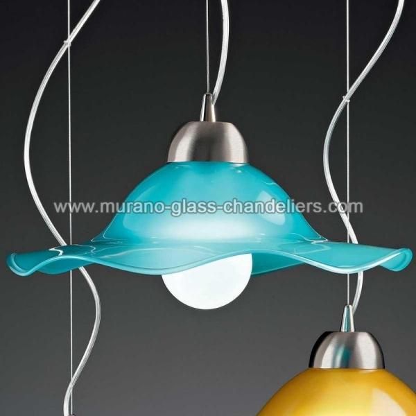 伊製 MURANO GLASS  ムラーノガラス ガラス製シェード　シャンデリア