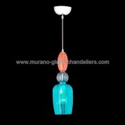 【MURANO GLASS CHANDELIERS】イタリア・ヴェネチアンガラスペンダントライト1灯「OSMONDS」（W130×H420mm）<img class='new_mark_img2' src='https://img.shop-pro.jp/img/new/icons1.gif' style='border:none;display:inline;margin:0px;padding:0px;width:auto;' />
