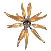 【MURANO GLASS CHANDELIERS】イタリア・ヴェネチアンガラスシャンデリア6灯「SEDUZIONE」（W580×H580mm）<img class='new_mark_img2' src='https://img.shop-pro.jp/img/new/icons1.gif' style='border:none;display:inline;margin:0px;padding:0px;width:auto;' />