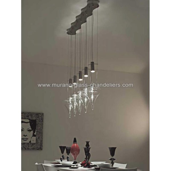 MURANO GLASS CHANDELIERSۥꥢͥ󥬥饹ǥꥢ5TROTTOLAסW1240H1500mm