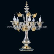 【MURANO GLASS CHANDELIERS】イタリア・ヴェネチアンガラステーブルライト5灯「ANJA」（W500×H680mm）<img class='new_mark_img2' src='https://img.shop-pro.jp/img/new/icons1.gif' style='border:none;display:inline;margin:0px;padding:0px;width:auto;' />