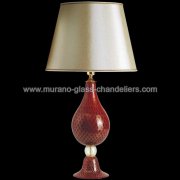 【MURANO GLASS CHANDELIERS】イタリア・ヴェネチアンガラステーブルライト1灯「ROSSELLA」（W450×H850mm）<img class='new_mark_img2' src='https://img.shop-pro.jp/img/new/icons1.gif' style='border:none;display:inline;margin:0px;padding:0px;width:auto;' />