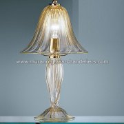 【MURANO GLASS CHANDELIERS】イタリア・ヴェネチアンガラステーブルライト1灯「BARBARA」（W260×H450mm）