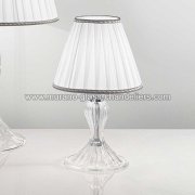【MURANO GLASS CHANDELIERS】イタリア・ヴェネチアンガラステーブルライト1灯「CLOE」（W200×H330mm）