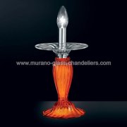 【MURANO GLASS CHANDELIERS】イタリア・ヴェネチアンガラステーブルライト1灯「ETERE」（W120×H260mm）<img class='new_mark_img2' src='https://img.shop-pro.jp/img/new/icons1.gif' style='border:none;display:inline;margin:0px;padding:0px;width:auto;' />