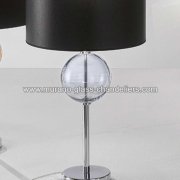 【MURANO GLASS CHANDELIERS】イタリア・ヴェネチアンガラステーブルライト1灯「SANTINA」（スモーク）（W350×H680mm）