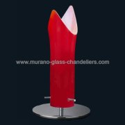 【MURANO GLASS CHANDELIERS】イタリア・ヴェネチアンガラステーブルライト1灯「SPACCO」（W180×H290mm）