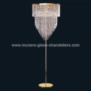 【MURANO GLASS CHANDELIERS】イタリア・ヴェネチアンガラスフロアライト6灯「ALISTAR」（W630×H1850mm）