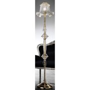 【MURANO GLASS CHANDELIERS】イタリア・ヴェネチアンガラスフロアライト1灯「CANAL GRANDE」（W320×H1800mm）