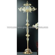【MURANO GLASS CHANDELIERS】イタリア・ヴェネチアンガラスフロアライト5灯「CANAL GRANDE」（W600×H2000mm）