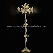【MURANO GLASS CHANDELIERS】イタリア・ヴェネチアンガラスフロアライト6灯「PREZIOSO」（W600×H1800mm）<img class='new_mark_img2' src='https://img.shop-pro.jp/img/new/icons1.gif' style='border:none;display:inline;margin:0px;padding:0px;width:auto;' />