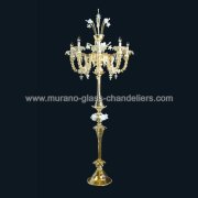 【MURANO GLASS CHANDELIERS】イタリア・ヴェネチアンガラスフロアライト6灯「SIERRA」（W800×H1950mm）<img class='new_mark_img2' src='https://img.shop-pro.jp/img/new/icons1.gif' style='border:none;display:inline;margin:0px;padding:0px;width:auto;' />