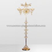 【MURANO GLASS CHANDELIERS】イタリア・ヴェネチアンガラスフロアライト6灯「ZORAIDA」（W800×H1930mm）<img class='new_mark_img2' src='https://img.shop-pro.jp/img/new/icons1.gif' style='border:none;display:inline;margin:0px;padding:0px;width:auto;' />