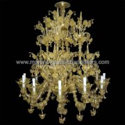【MURANO GLASS CHANDELIERS】イタリア・ヴェネチアンガラスシャンデリア12灯「ADELCHI」（W1200×H1500mm）<img class='new_mark_img2' src='https://img.shop-pro.jp/img/new/icons1.gif' style='border:none;display:inline;margin:0px;padding:0px;width:auto;' />