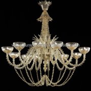 【MURANO GLASS CHANDELIERS】イタリア・ヴェネチアンガラスシャンデリア36灯「CHAMPAGNE」（W2000×H1800mm）<img class='new_mark_img2' src='https://img.shop-pro.jp/img/new/icons1.gif' style='border:none;display:inline;margin:0px;padding:0px;width:auto;' />