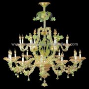 【MURANO GLASS CHANDELIERS】イタリア・ヴェネチアンガラスシャンデリア20灯「CINZIA」（W1300×H1300mm）<img class='new_mark_img2' src='https://img.shop-pro.jp/img/new/icons1.gif' style='border:none;display:inline;margin:0px;padding:0px;width:auto;' />