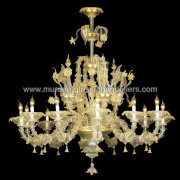 【MURANO GLASS CHANDELIERS】イタリア・ヴェネチアンガラスシャンデリア12灯「CINZIA」（W1300×H1300mm）<img class='new_mark_img2' src='https://img.shop-pro.jp/img/new/icons1.gif' style='border:none;display:inline;margin:0px;padding:0px;width:auto;' />