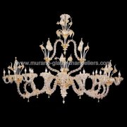 【MURANO GLASS CHANDELIERS】イタリア・ヴェネチアンガラスシャンデリア20灯「CLEOFE」（W1200×H1450mm）<img class='new_mark_img2' src='https://img.shop-pro.jp/img/new/icons1.gif' style='border:none;display:inline;margin:0px;padding:0px;width:auto;' />