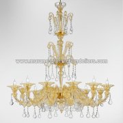 【MURANO GLASS CHANDELIERS】イタリア・ヴェネチアンガラスシャンデリア12灯「PRISCILLA」（W1400×H1500mm）<img class='new_mark_img2' src='https://img.shop-pro.jp/img/new/icons1.gif' style='border:none;display:inline;margin:0px;padding:0px;width:auto;' />
