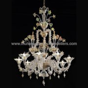 【MURANO GLASS CHANDELIERS】イタリア・ヴェネチアンガラスシャンデリア9灯「SANTA CATERINA」（W1000×H1200mm）<img class='new_mark_img2' src='https://img.shop-pro.jp/img/new/icons1.gif' style='border:none;display:inline;margin:0px;padding:0px;width:auto;' />
