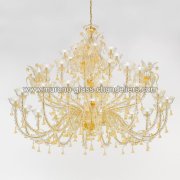 【MURANO GLASS CHANDELIERS】イタリア・ヴェネチアンガラスシャンデリア40灯「SILVANA」（W2400×H1800mm）<img class='new_mark_img2' src='https://img.shop-pro.jp/img/new/icons1.gif' style='border:none;display:inline;margin:0px;padding:0px;width:auto;' />