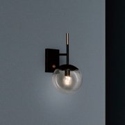 ブリスミニウォールランプ 「Bliss mini-wall lamp」　ホワイト／クリア (Ф150×H305mm)
