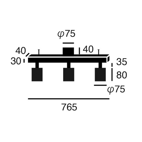 åɥץ饹3饤 Grid PLUS 34 (W765mm)