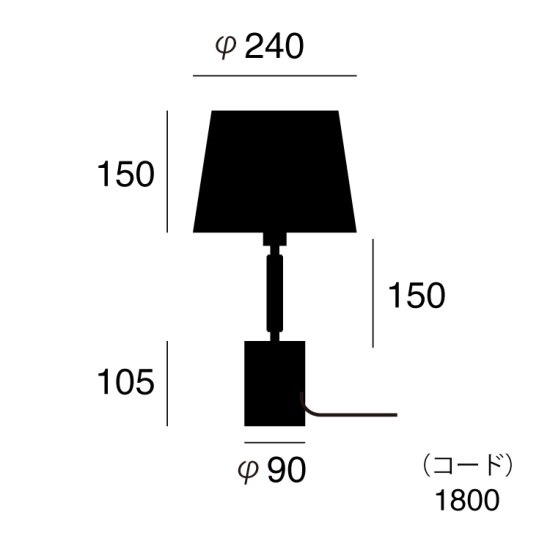 Υꥹơ֥סMonolith-table lamp1 ۥ磻ȡ졼ʧ240H405mm