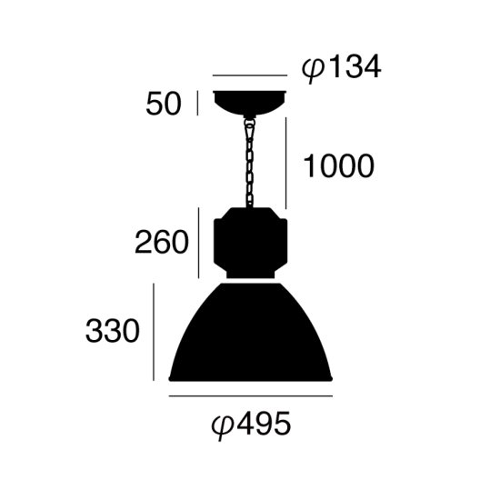 ӥƥڥ Gravity steel-pendantס1 ֥å졼Х (495H590mm)