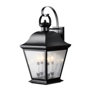 【KICHLER】アメリカ・アウトドア・ランタンウォールライト「Mount Vernon」4灯(W330×D350×H700mm)