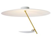 【Catellani & Smith】 イタリア・LEDインテリア照明「Lederam C150」白、ゴールド  (Φ500×H300mm) 