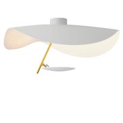 【Catellani & Smith】 イタリア・LEDインテリア照明「Lederam Manta CWS1」白、ゴールド  (Φ600×H300mm) 