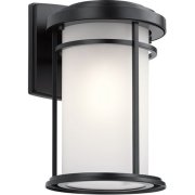 【KICHLER】アメリカ・LEDアウトドア・シェードウォールライト「Toman」1灯(W200×D220×H340mm)