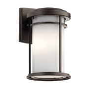 【KICHLER】アメリカ・LEDアウトドア・シェードウォールライト「Toman」1灯(W150×D170×H260mm)