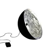 【Catellani & Smith】 イタリア・LEDインテリア照明「Stchu-Moon 01」ブラック、シルバー (Φ400mm) 