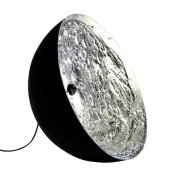 【Catellani & Smith】 イタリア・LEDインテリア照明「Stchu-Moon 01」ブラック、シルバー  (Φ600mm) 