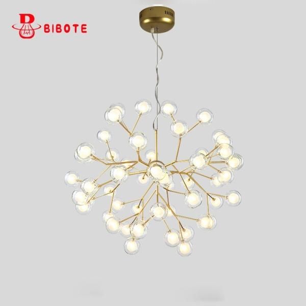 BIBOTE】ガラスボールデザイン照明 LEDペンダントライト 9/27/36/45/54