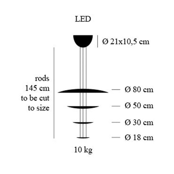 Catellani & Smith ꥢLEDƥꥢMacchina Della Luce LED mod. Aץ (800H1500mm) 