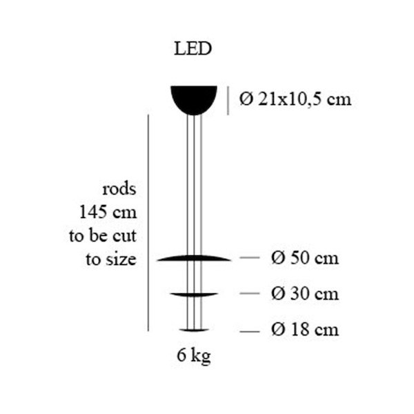 Catellani & Smith ꥢLEDƥꥢMacchina Della Luce LED mod. Eץ (500H1500mm) 