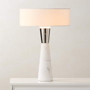アメリカ・デザイン照明 テーブルランプ「EXPOSIOR-WHITE MARBLE」1灯（W430×H610mm）