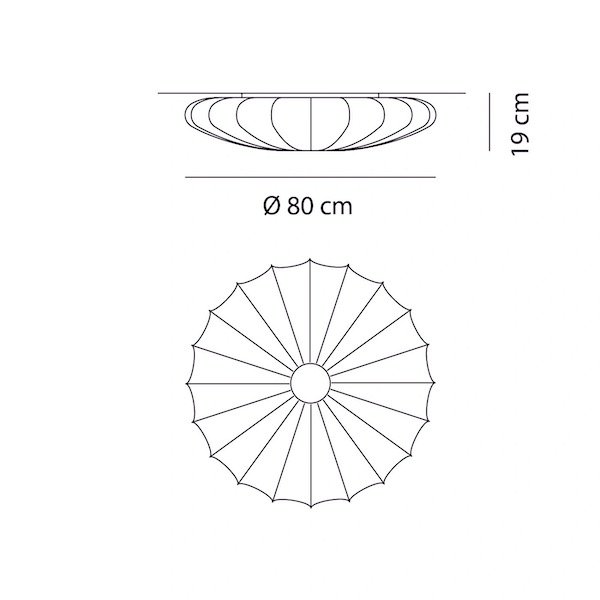 Axolight ꥢƥꥢMuse PL80Gelb
 (800H190mm) 