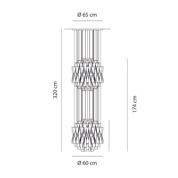 Axolight ƥꥢAura SP 602 ꥹ (600H3200mm) 