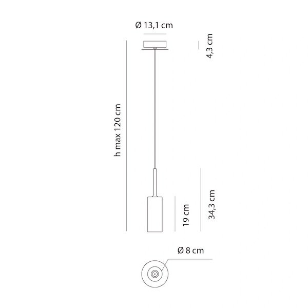 Axolight ꥢƥꥢSpillray SP PKristall (80H343mm) 