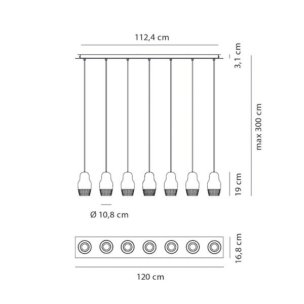 Axolight ꥢƥꥢFedora SP7Chrom (W1200mm) 