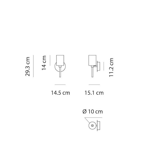 Axolight ꥢƥꥢSpillray PLGrau (W145D151H293mm) 