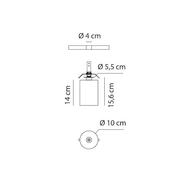 Axolight ꥢƥꥢSpillray PL P IKristall (100H156mm) 