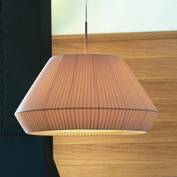 Bover ڥ󡦥ƥꥢMei 60Matt Nickel, White Ribbon Shade (600H320mm) 