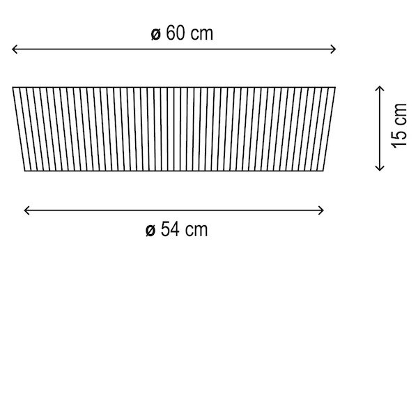 Bover ڥ󡦥ƥꥢPlafonet 60White Cotton Shade (600H150mm) 