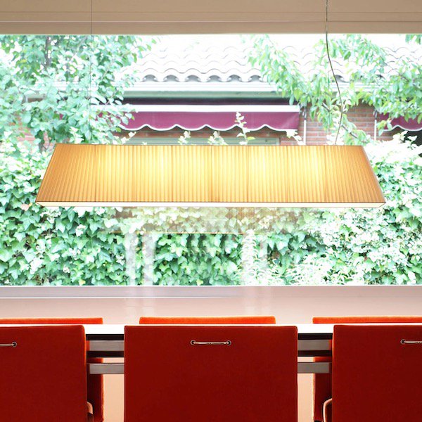 Bover ڥ󡦥ƥꥢMei 120Matt Nickel, White Ribbon Shade (W1200H200mm) 